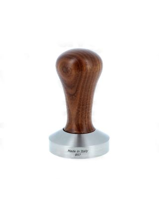 Attrezzo 57 mm Flat Italian Tamper, Walnut