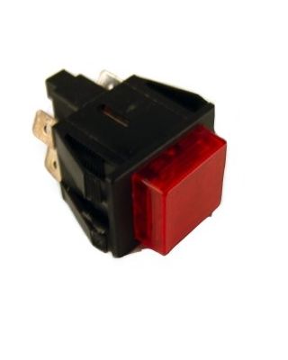 Red Square Momentary Switch